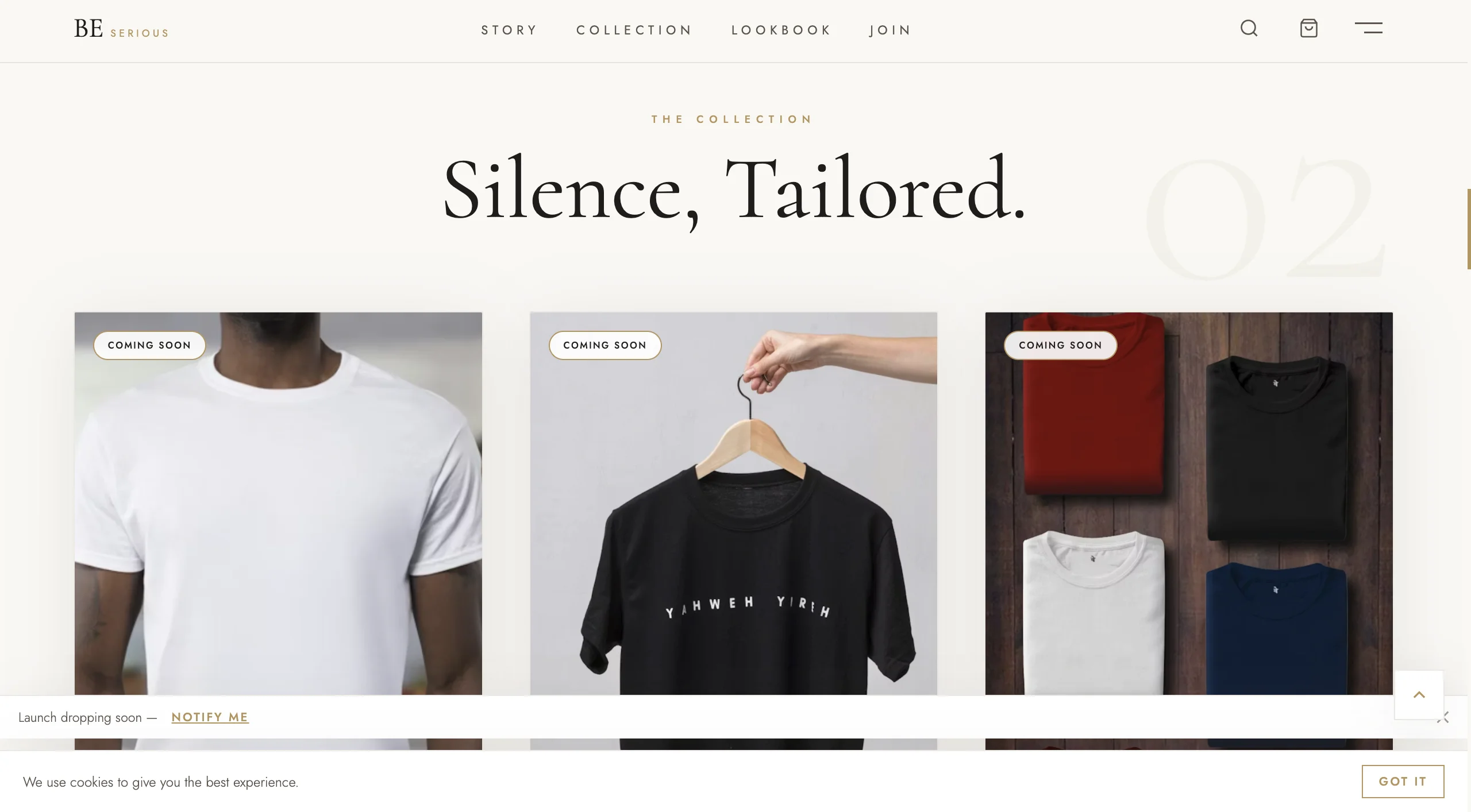 Be Serious E-Commerce Fashion Store